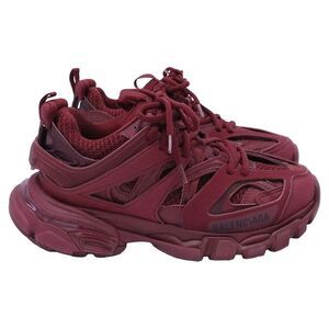 Balenciaga Track Sneakers in Burgundy Polyurethane